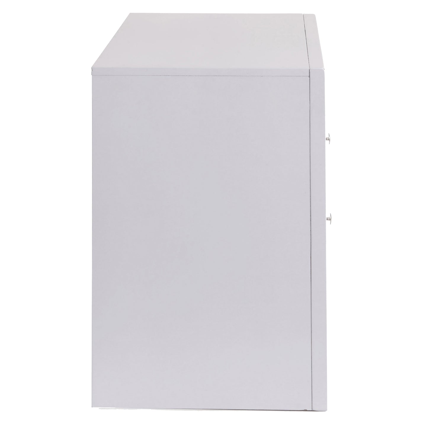 White Nightstand with 2 Drawers