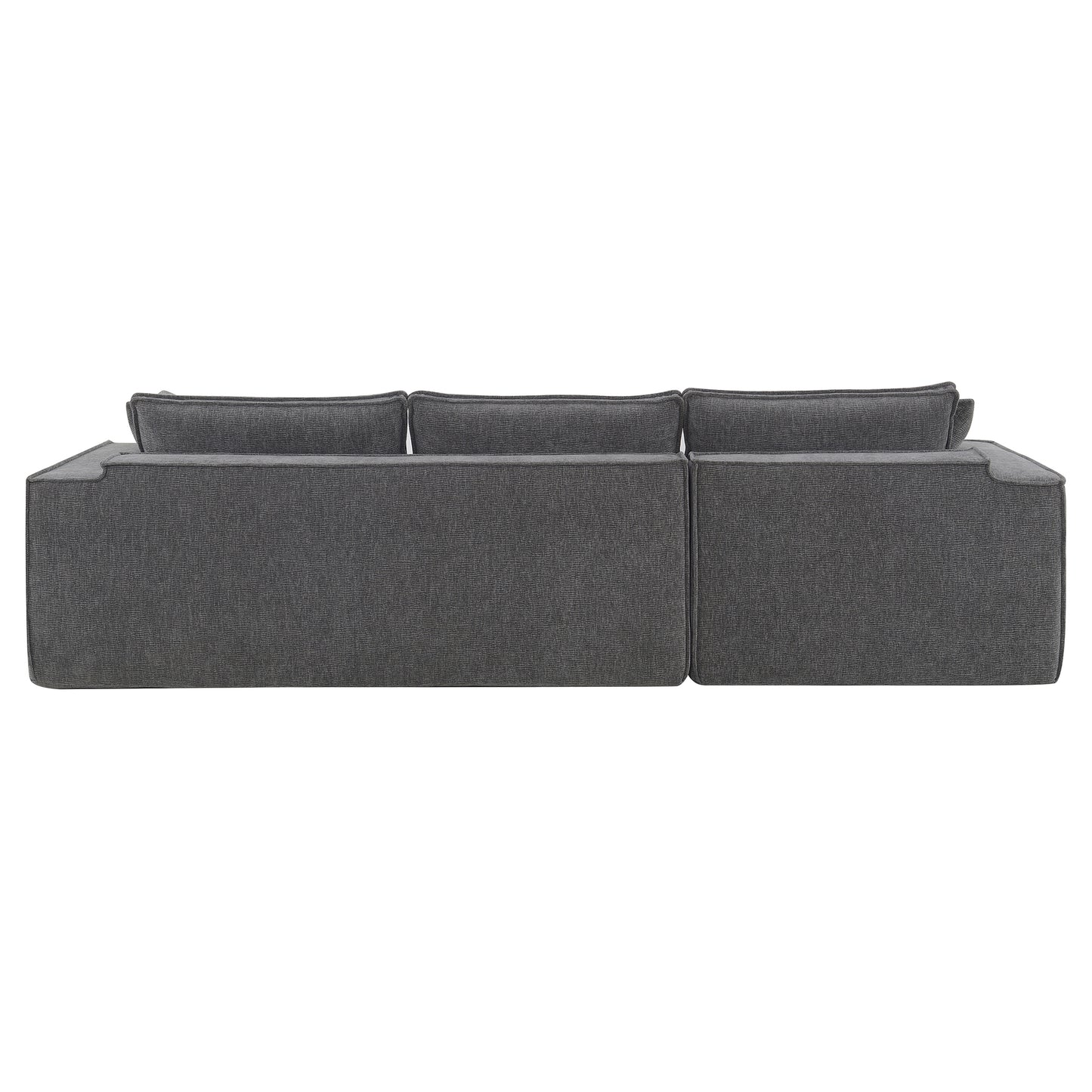 111.5*72" Minimalist Style Modular Sectional Sofa,Wrinkle-resistant Chenille Couch Set,L-Shaped Compressed Sofa for Living Room,2 PIC Free Combination,No Assembly Require,3 Colors