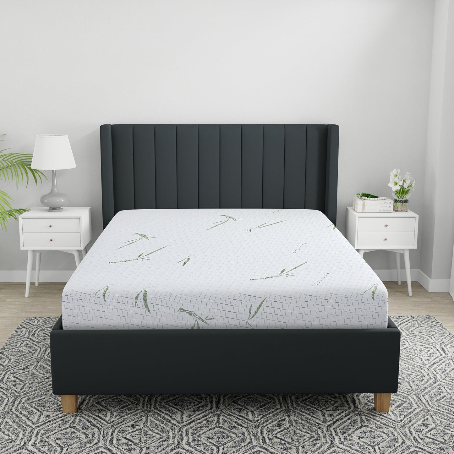 10-Inch Dual Layer Memory Foam Mattress with Bamboo Infused Cover - Twin