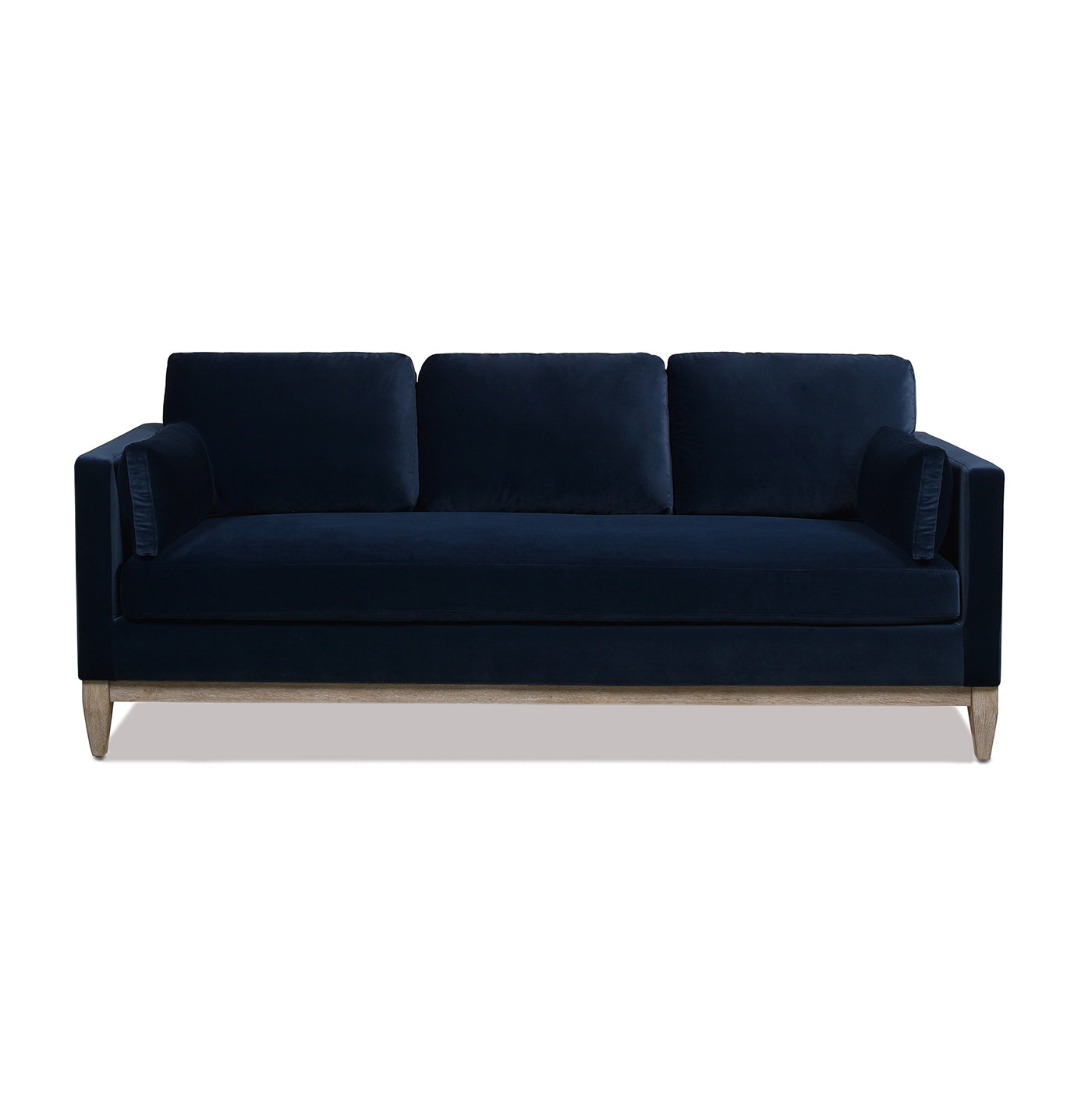 Knox 84" Modern Farmhouse Sofa, Dark Navy Blue Performance Velvet