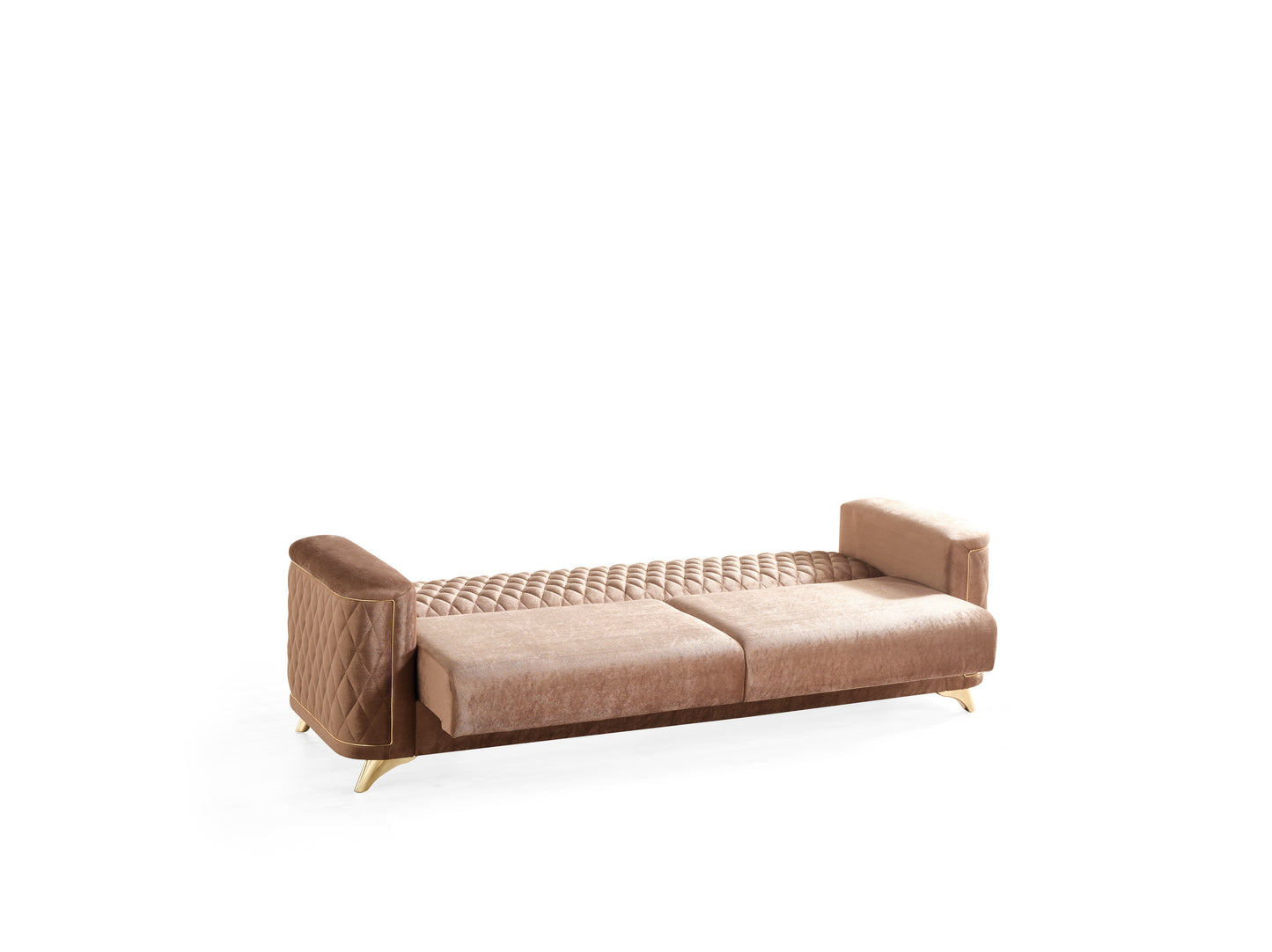 Luna 2Pc Modern Living Room Set in Copper