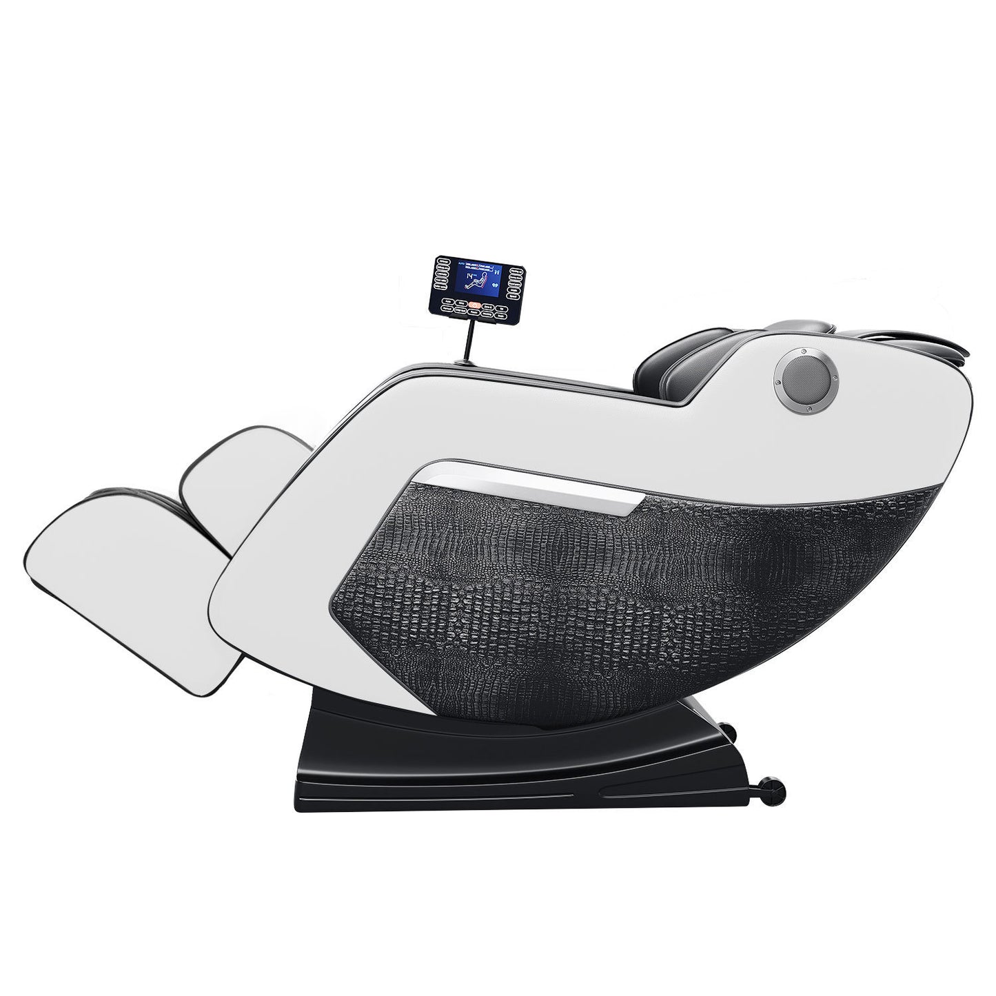 Massage Chair,Full Body Zero Gravity Recliner with Bluetooth, Hip Heating, Foot Massage and Air Massage System for Home Office, for mom/dad (Black and white)