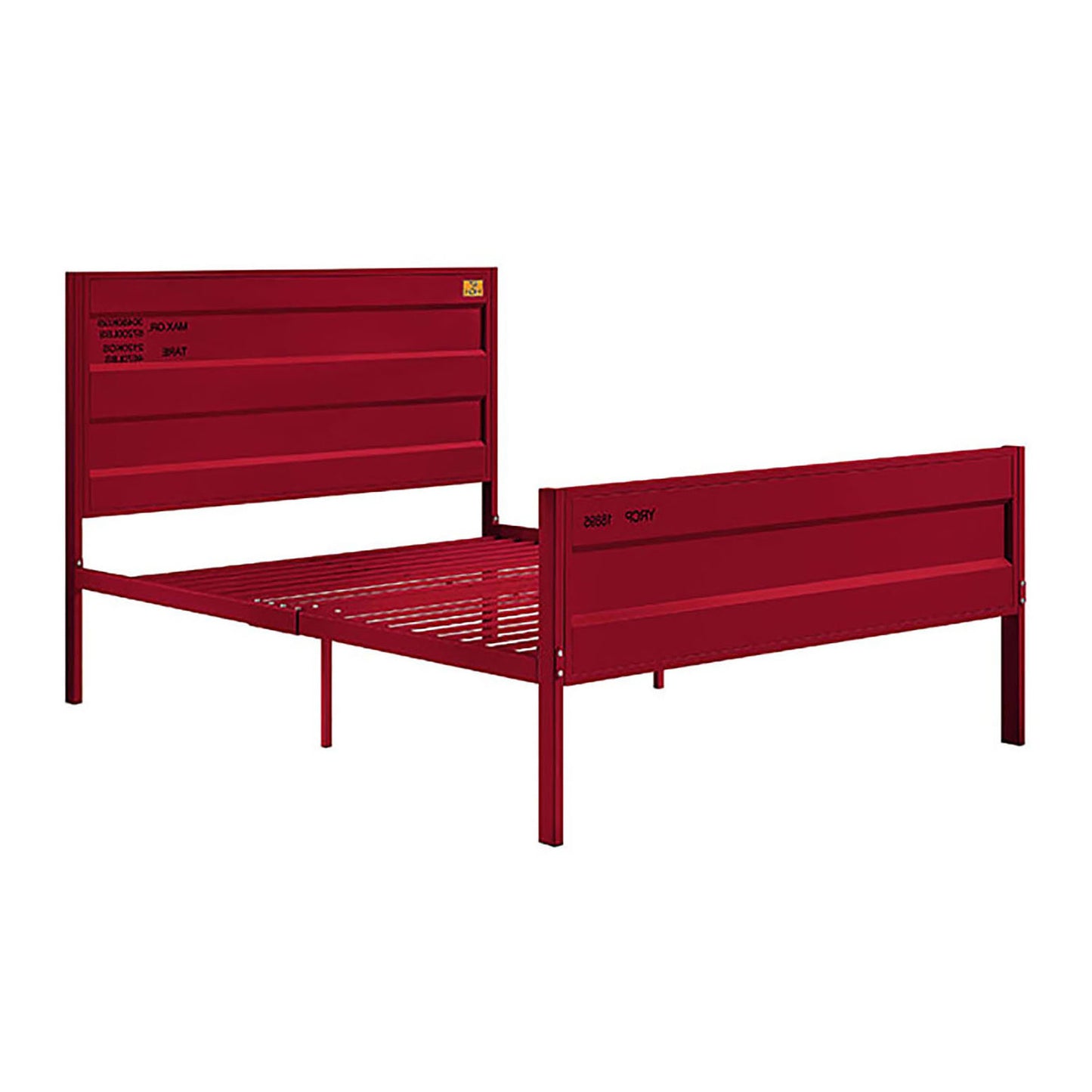 Red Full Platform Bed