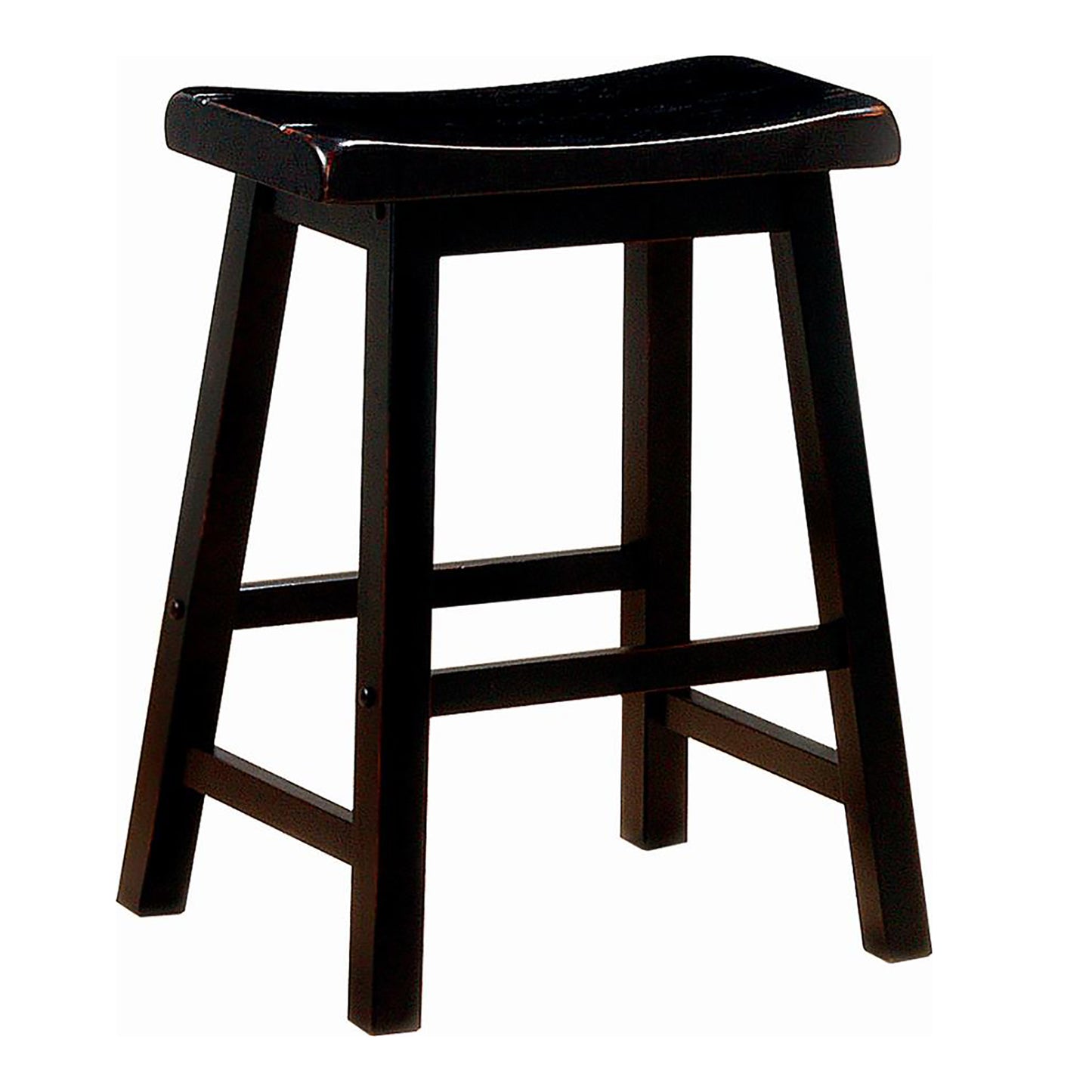 Black Counter Height Stools (Set of 2)