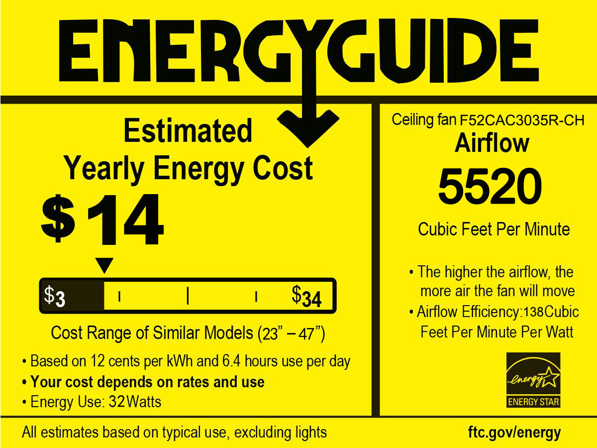 Elegant Metal  52-inch Ceiling Fan (Optional Remote&2 Color Option Blades)  or Bedroom, Living Room, Dining Room--Chrome