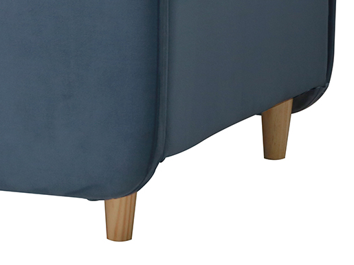 Bodhi Upholstered Toddler Bed in Dusk Blue