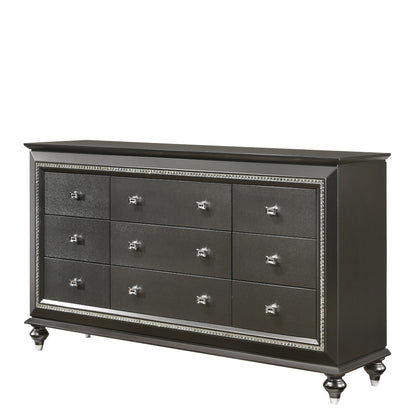 Kaitlyn Metallic Gray Finish Dresser