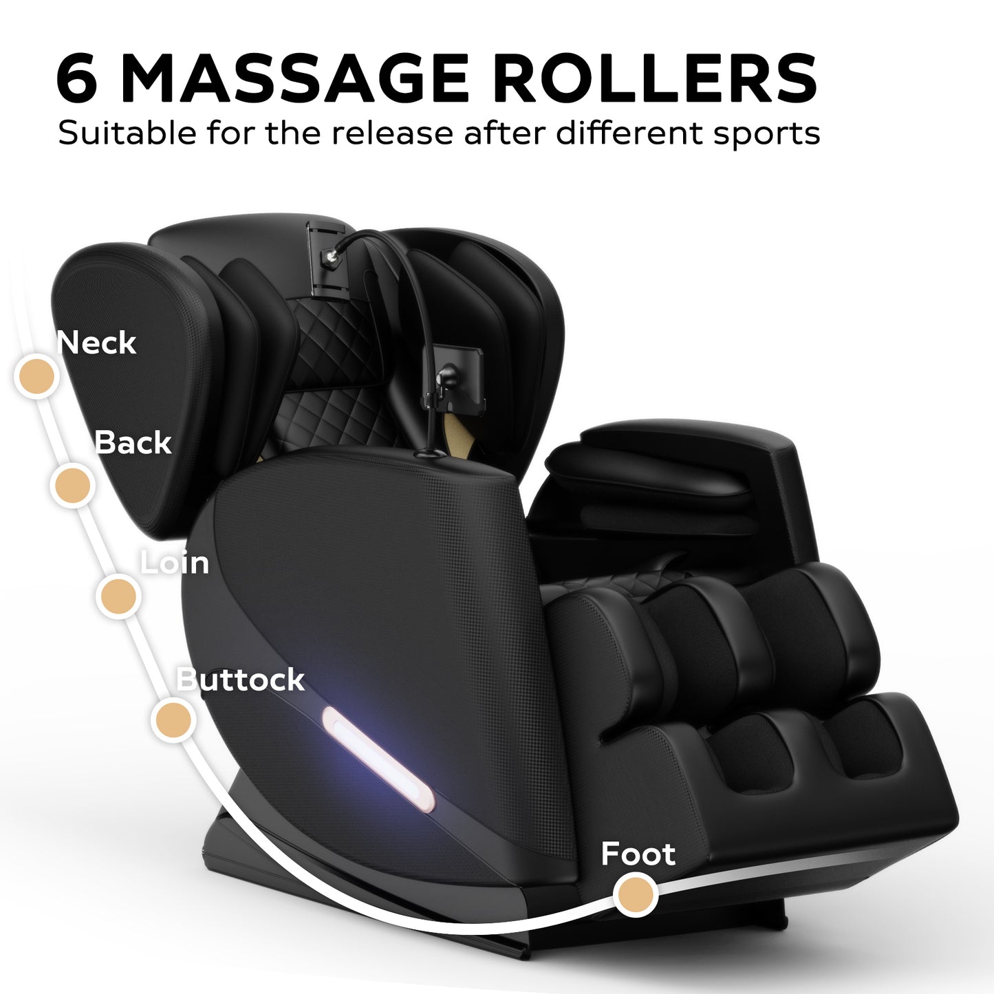 Massage Chair Recliner with Zero Gravity with Full Body Air Pressure