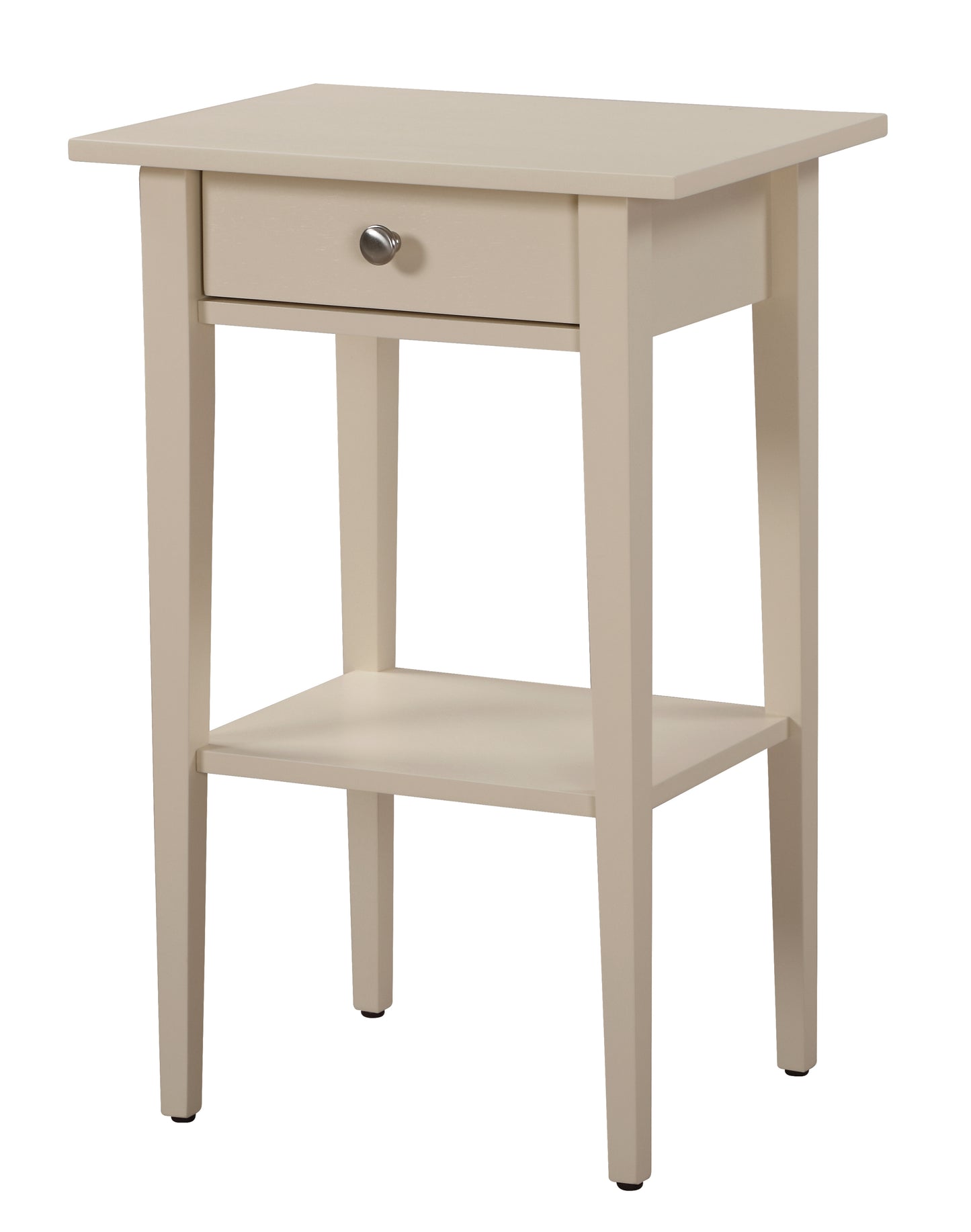 Sleek Contemporary Nightstand In Beige
