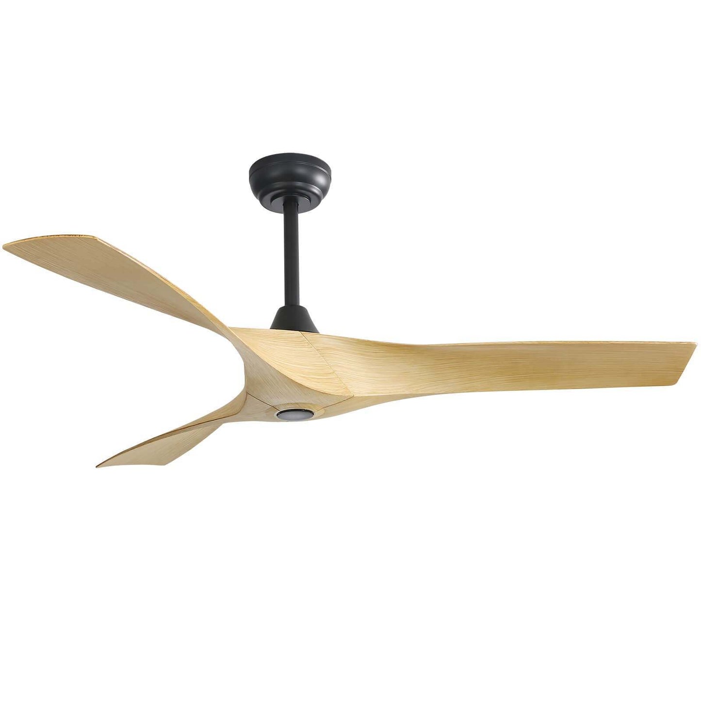 52 Inch Modern Ceiling Fan With 3 ABS Blades Remote Control Reversible DC Motor Without Light For Living Room