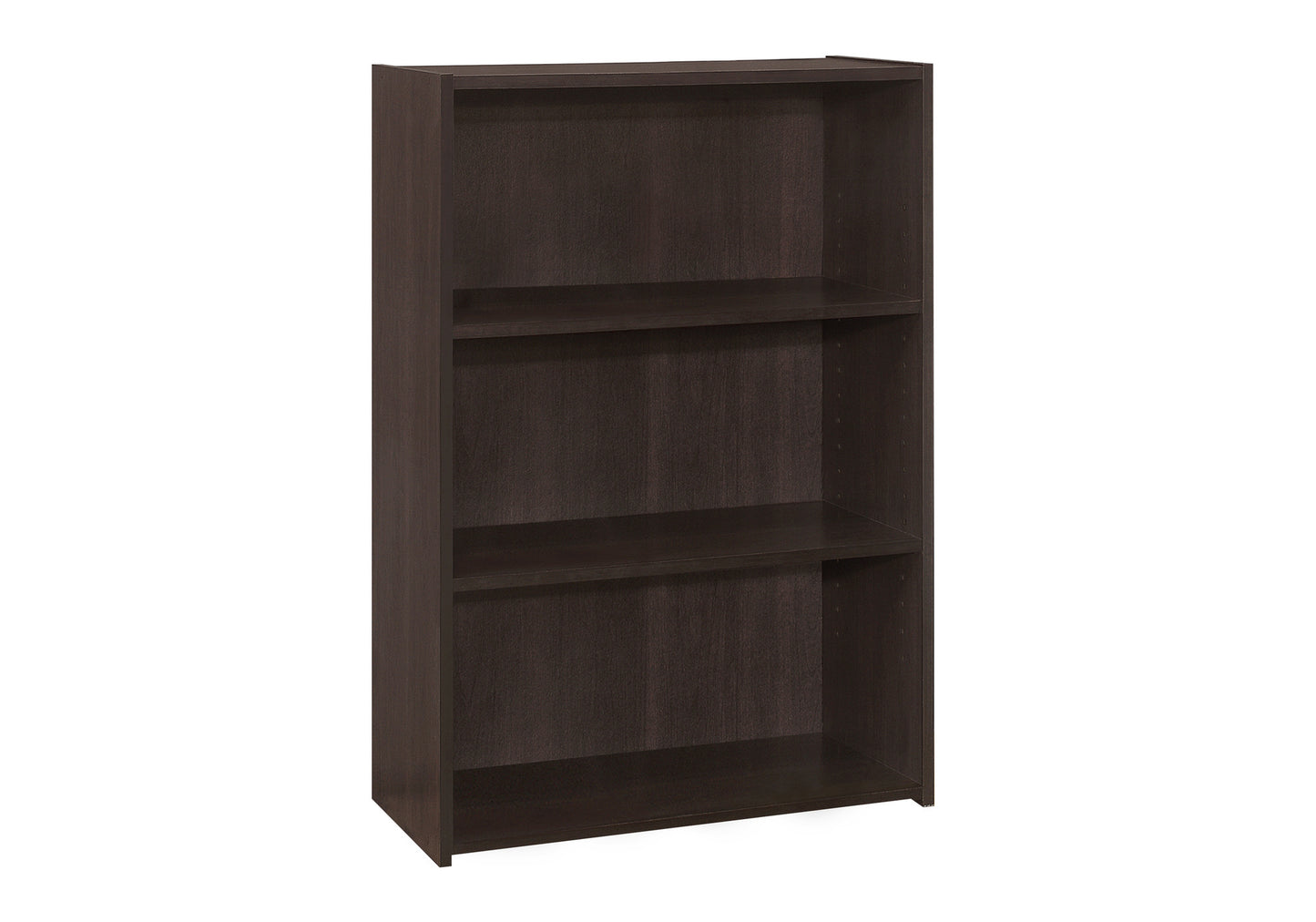 Bookshelf, Bookcase, 4 Tier, 36"h, Office, Bedroom, Brown Laminate, Transitional