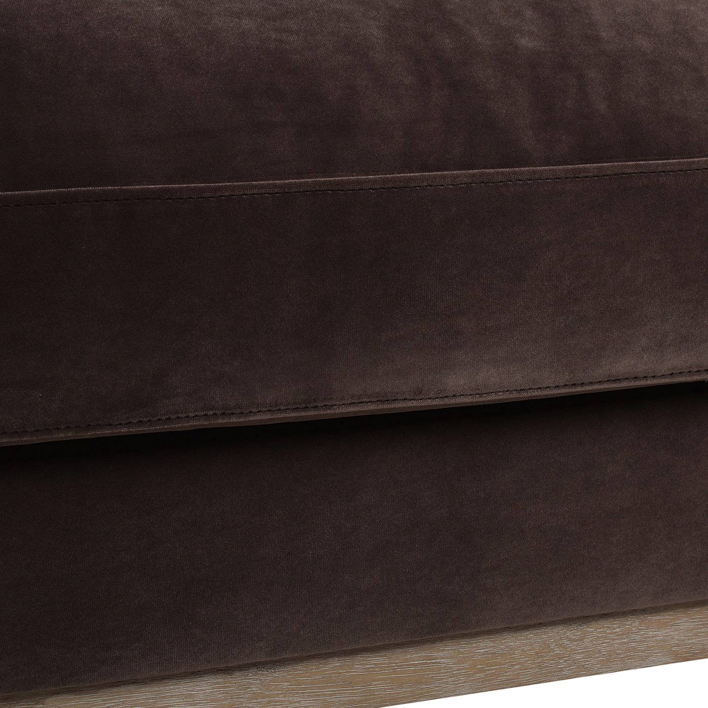 Knox 84" Modern Farmhouse Sofa, Deep Brown Performance Velvet