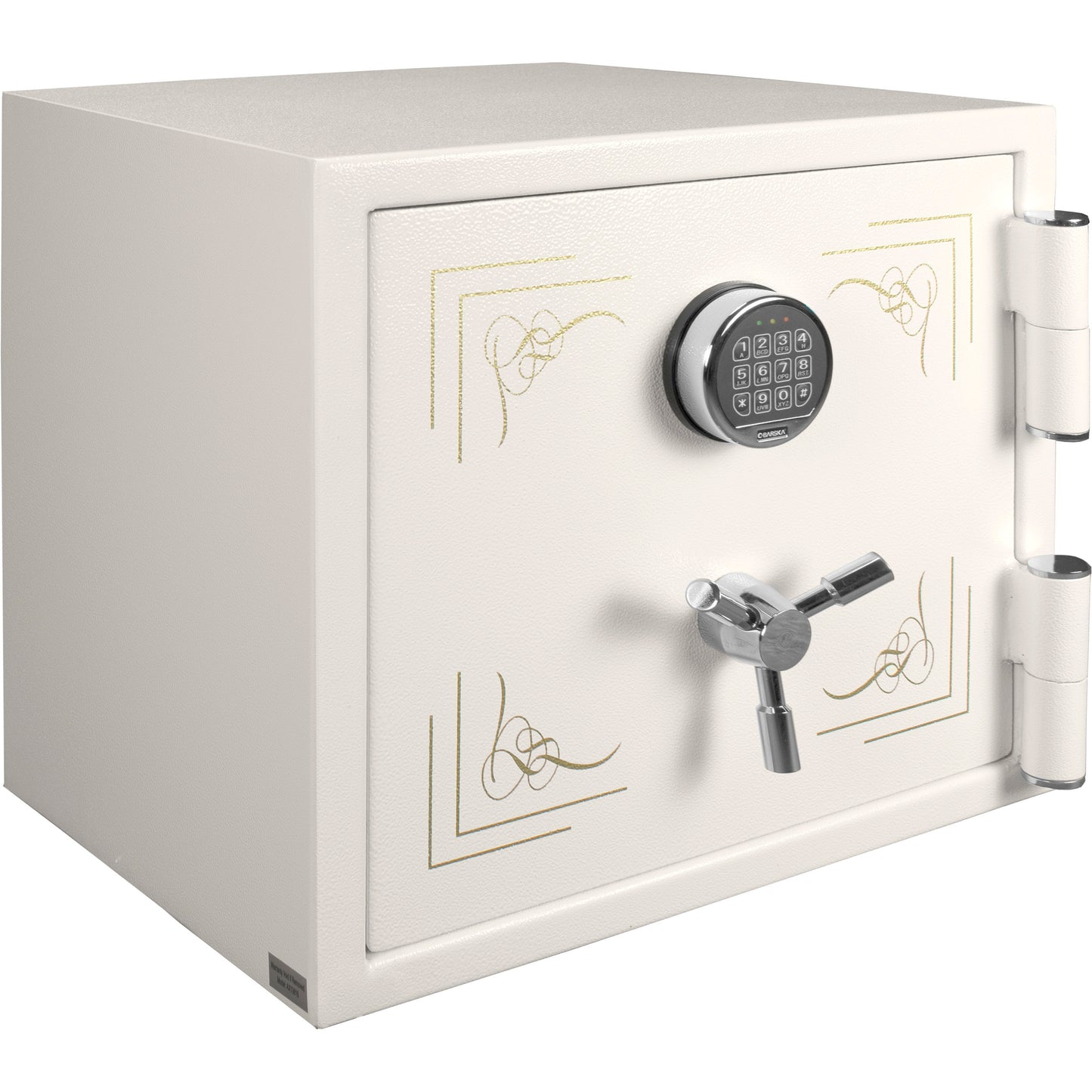 1.91 CUBIC FT KEYPAD FIREPROOF JEWELRY SAFE, WHITE