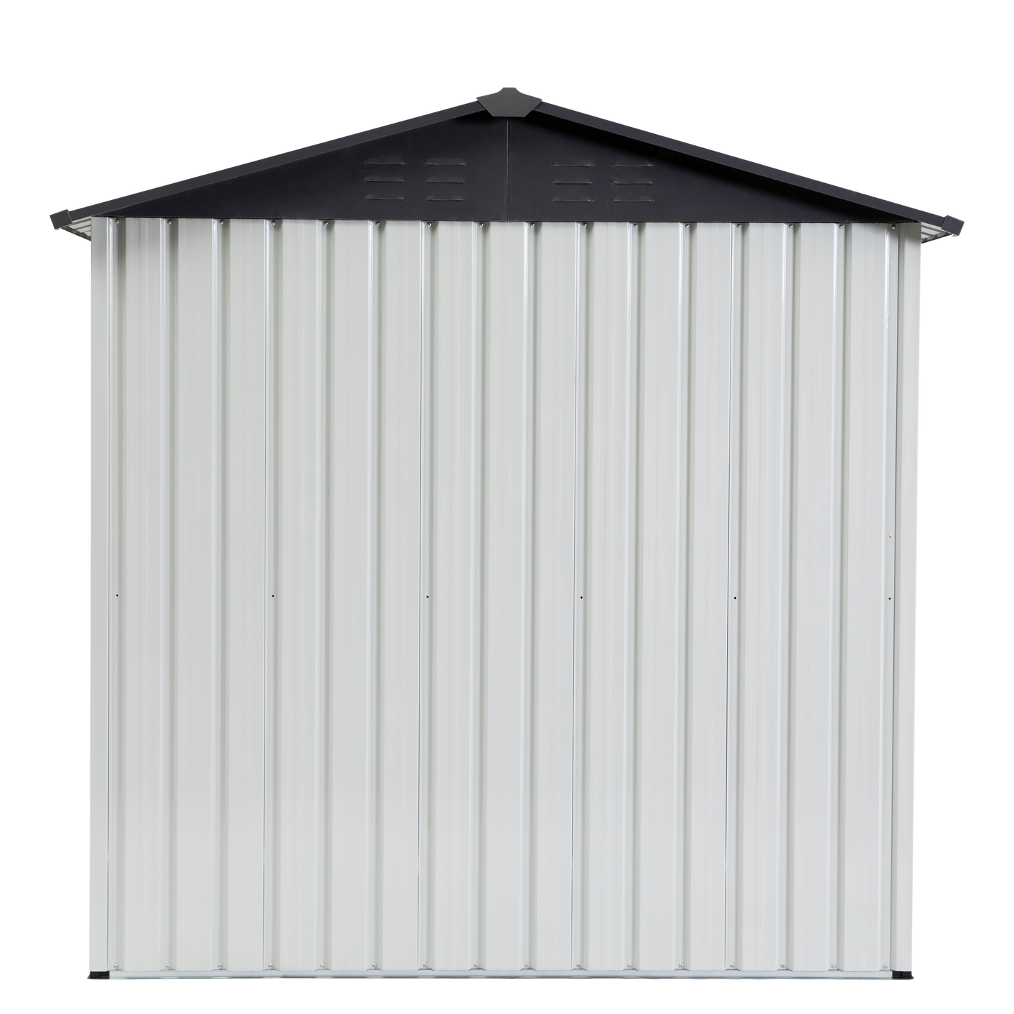 XWT014 Garden Metal Storage Shed Gray White 6x4x6ft outdoor storing tools Rainproof Hinge door version