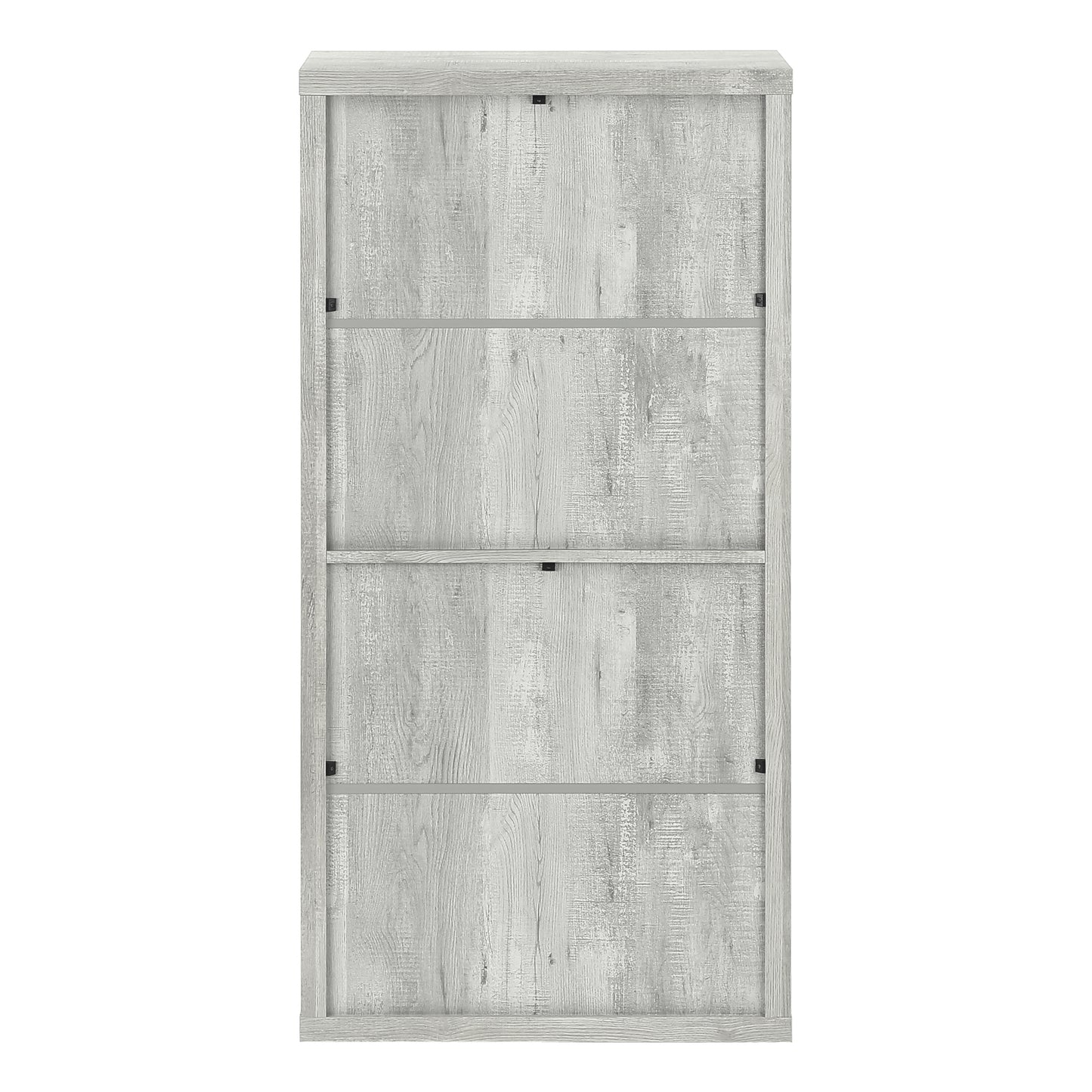 Bookshelf, Bookcase, Etagere, 5 Tier, 48"h, Office, Bedroom, Grey Laminate, Contemporary, Modern