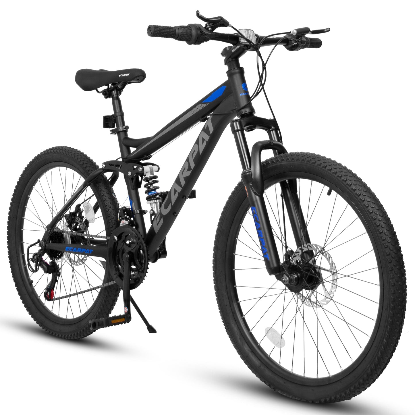 A2460 24-Inch MTB Bike with Disc Brakes, 21-Speed Gear System, Sturdy Durable Frame,Tool Kit, Ideal for Unisex Travel, Commuting and Mountain Cycling