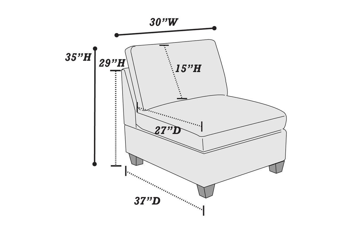 Living Room Furniture Tan Chenille Modular Sectional 6pc Set Modular Sofa Set Modern Couch 4x Corner Wedge 1x Armless Chairs and 1x Ottoman Plywood