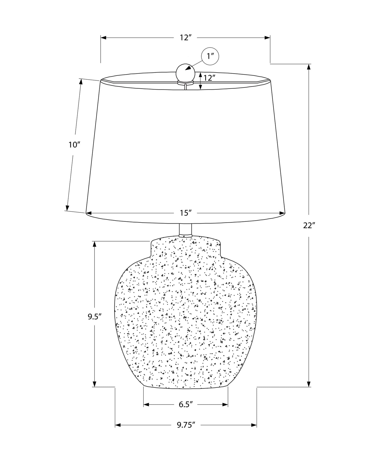 Lighting, 22"h, Table Lamp, Cream Concrete, Ivory / Cream Shade, Modern