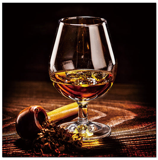 Oppidan Home 'Pipe and Tasting Glass' Acrylic Wall Art (40'H X 40'W)