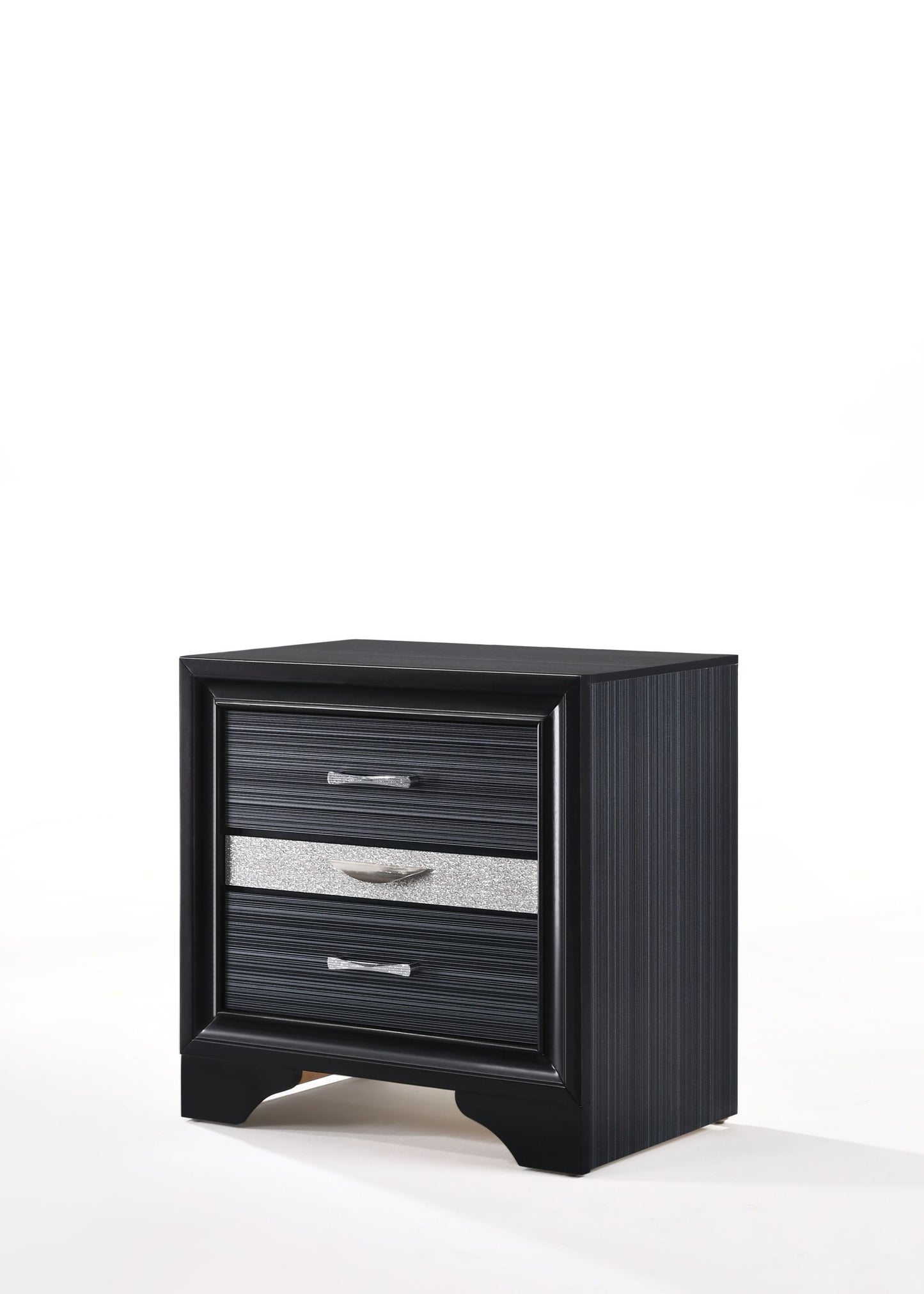 Naima Black Finish Nightstand