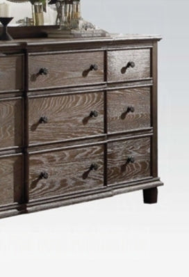 Baudouin Weathered Oak Finish Dresser