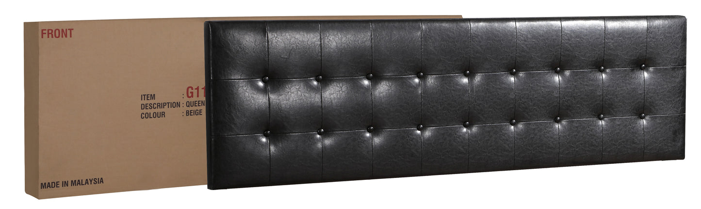Stylish Black Contemporary Queen Bed