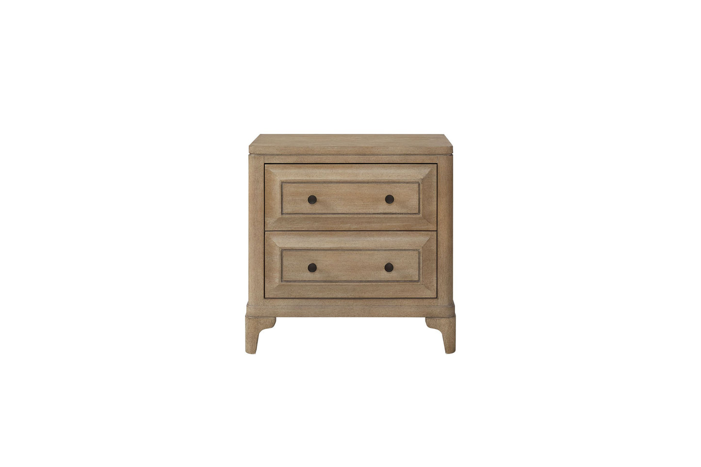 2 Drawer Nightstand With Sand Finish