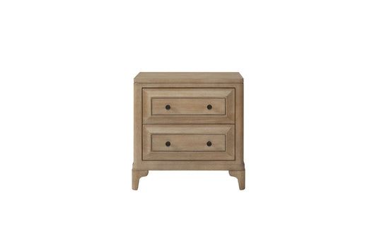 2 Drawer Nightstand With Sand Finish