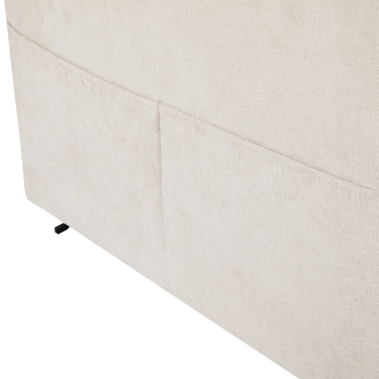 111.8" Sectional Sofa Pull-out Sofa Bed Versatile Sofa Sleeper with Large Storage Space, Two USB Ports and Two Cup Holders for Living Room, Beige