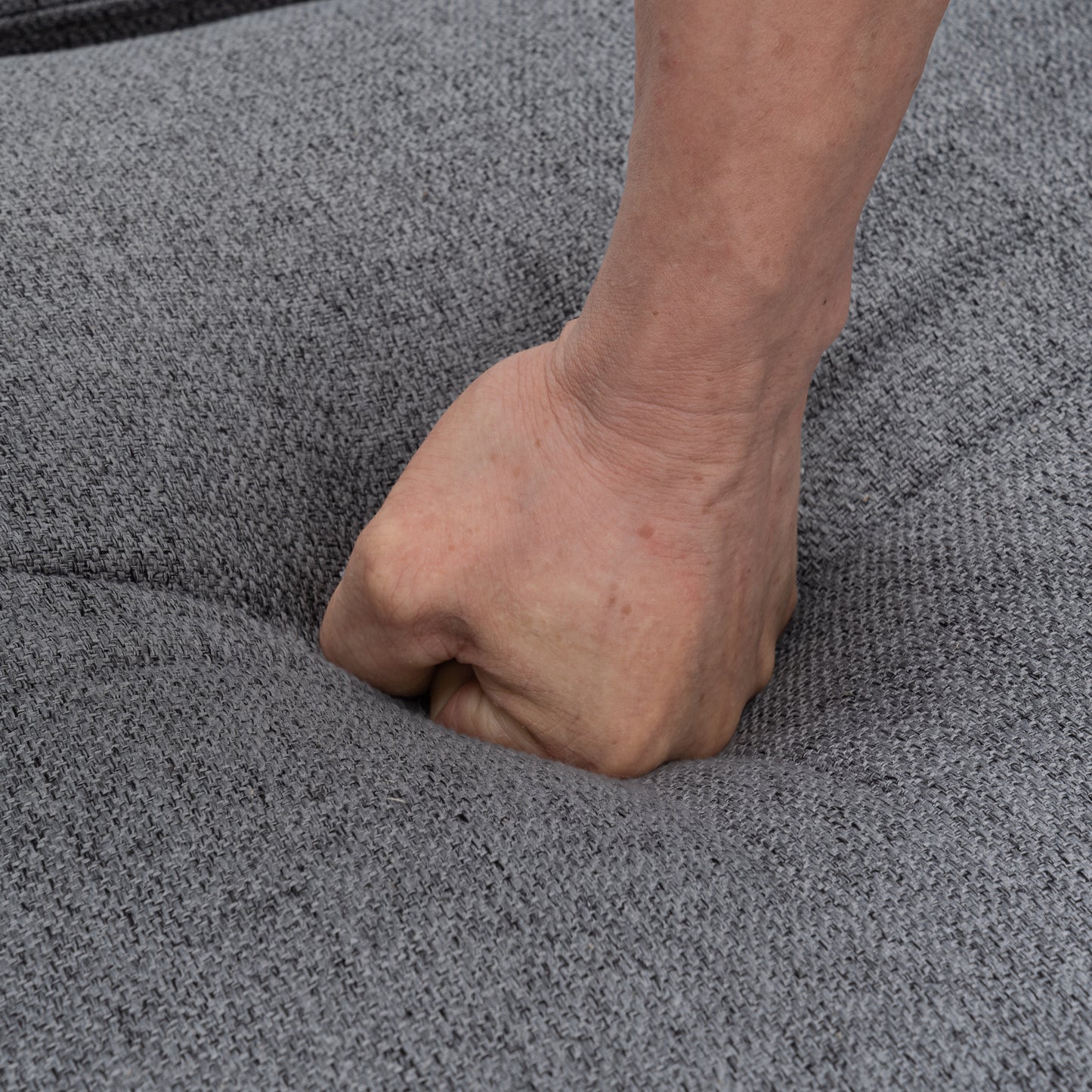 89" Power Recliner Sectional Sofa Home Theater Reclining Sofa with Two USB Ports, Two Storage Drawers for Living Room, Gray