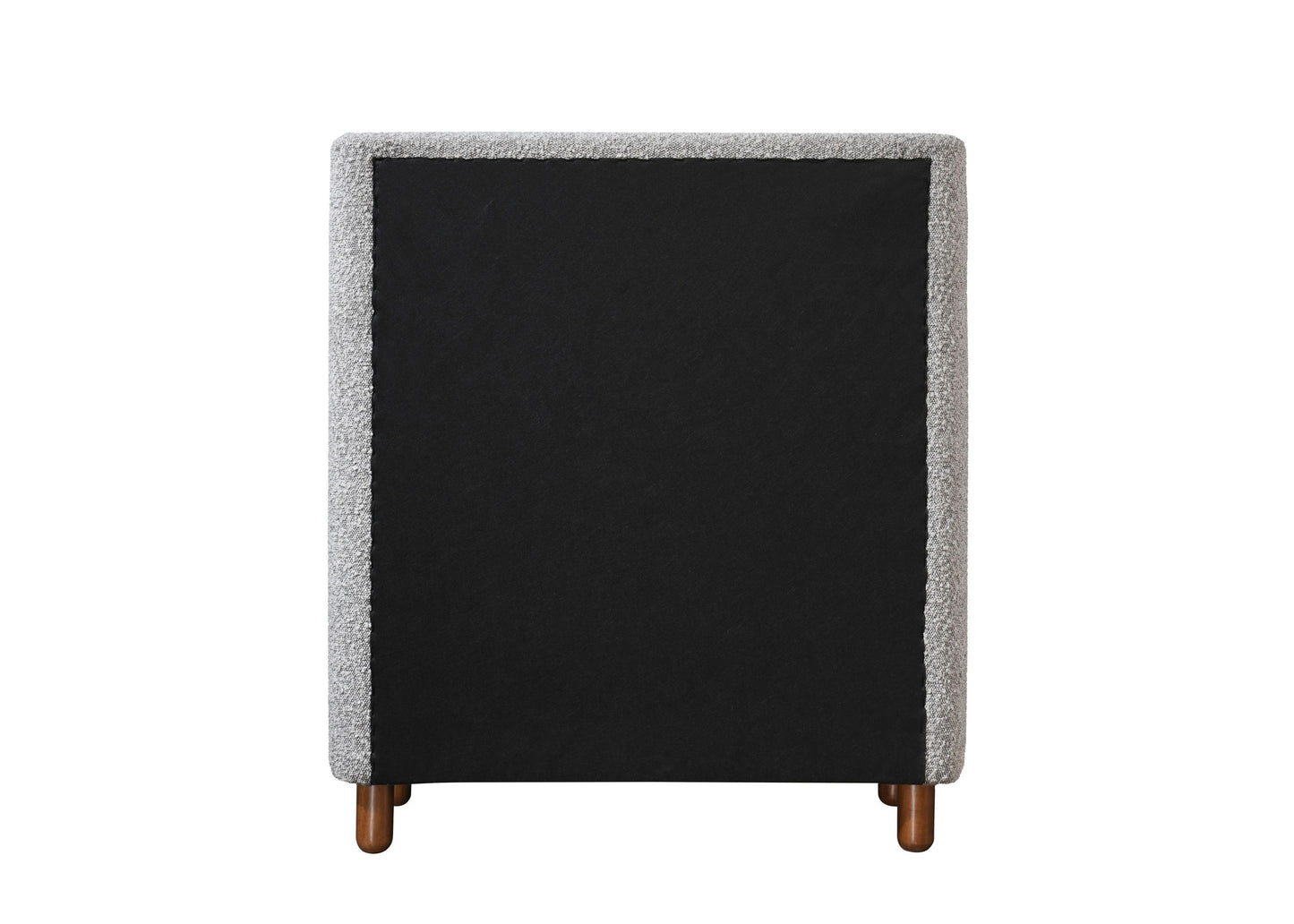 Grey 4-Drawer Upholstered Chest