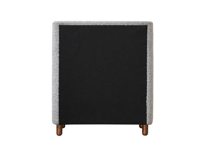 Grey 4-Drawer Upholstered Chest