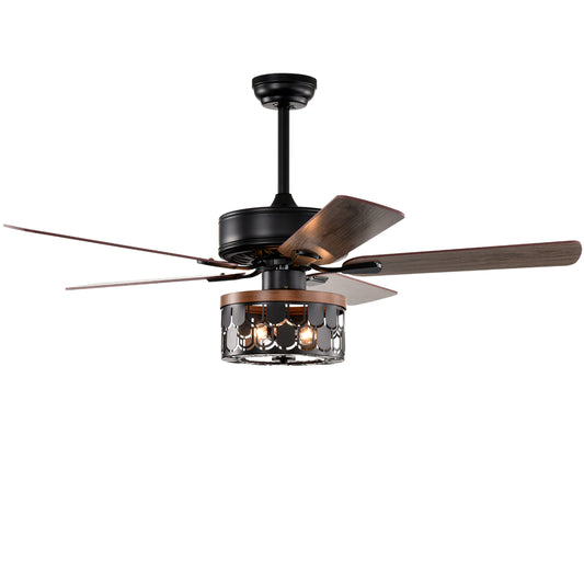 52'' Plywood blades ceiling fan with remote control for the living room ,bed room