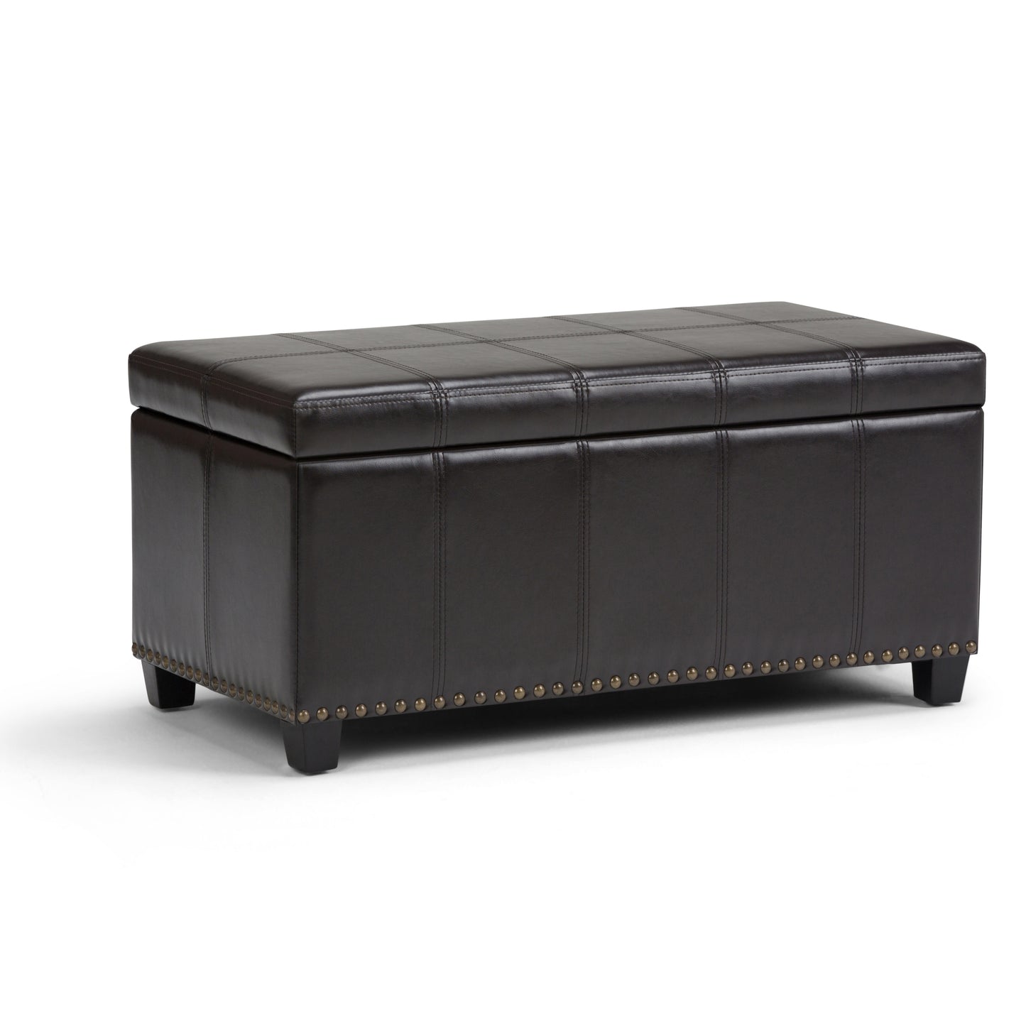 Amelia - Storage Ottoman Bench - Tanners Brown