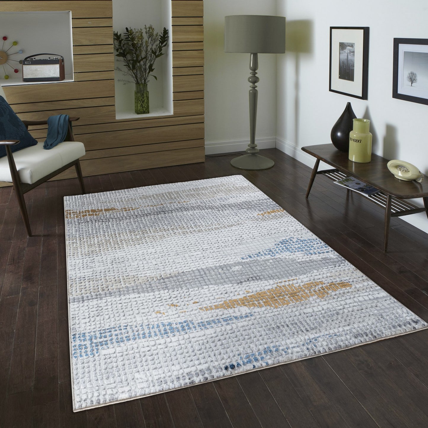 Textures GC_ART2002 Multi 5 ft. 3 in. x 7 ft. Area Rug