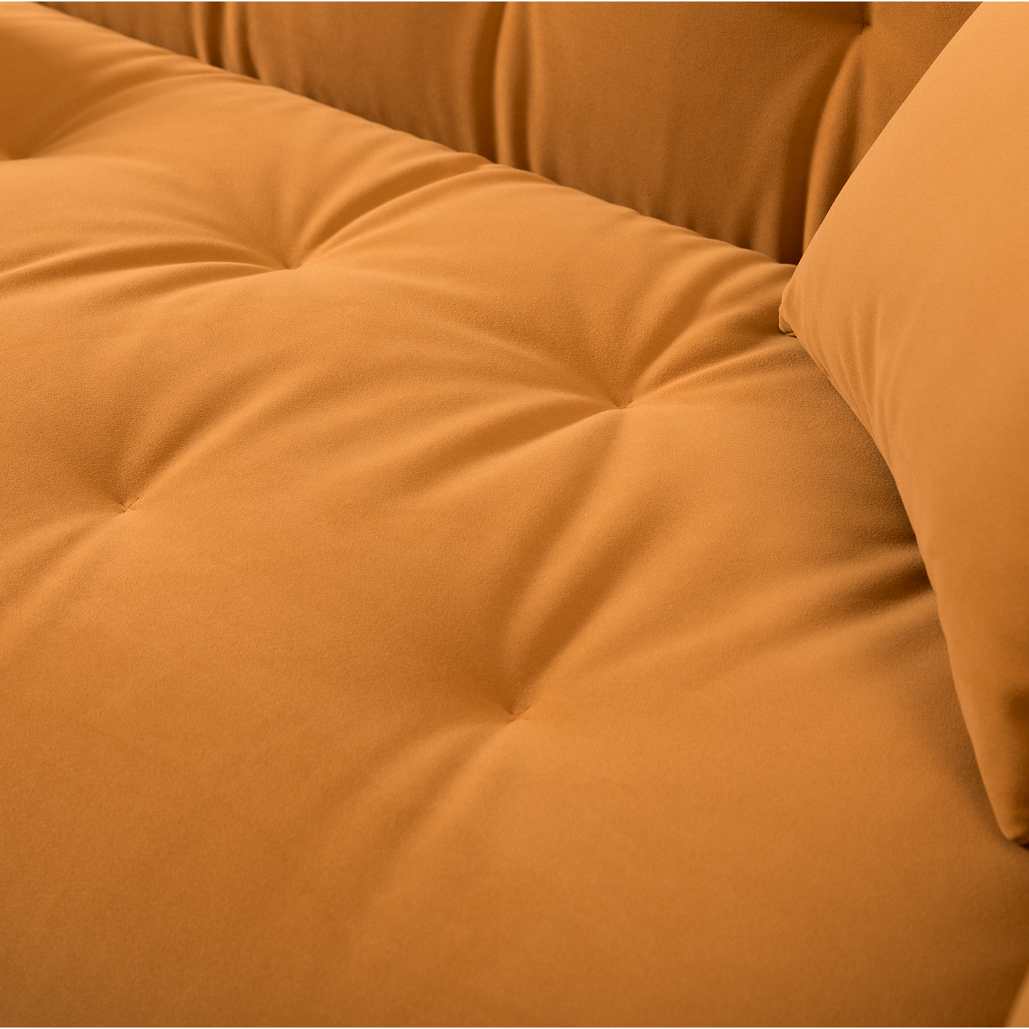 WKS12 Retro medieval style sofa, orange, full installation only needs to install feet can be used, with 2 throw pillows