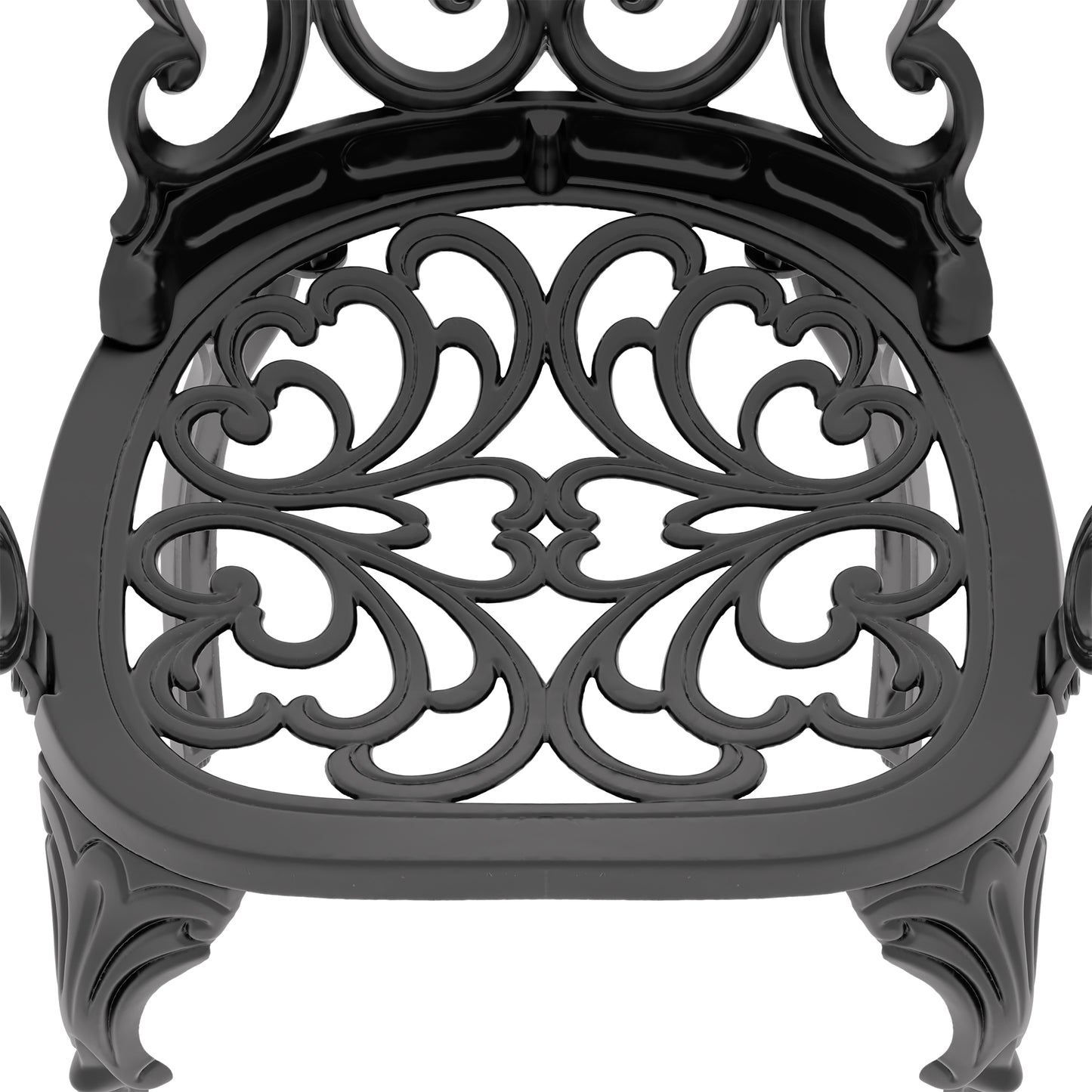 (Cushions In  Random Colors)7-Piece Set Of Cast Aluminum Patio Furniture With  Cushions