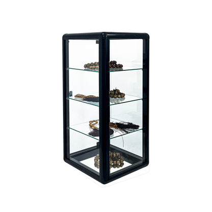 Tempered Glass Counter Top Display Showcase with Sliding Glass Door and Lock,Standard Aluminum Framing with Sliding Glass Door and Lock-display cabinet