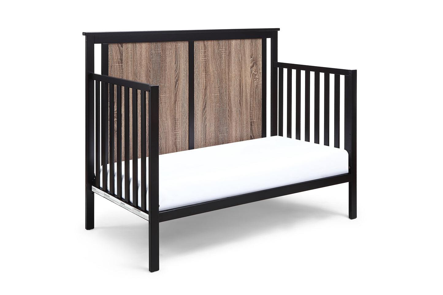 Connelly 4-in-1 Convertible Crib Black/Vintage Walnut