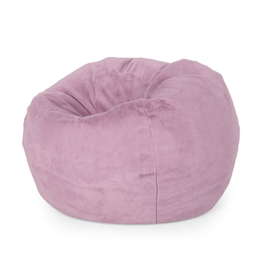 Kavel 3 Foot Rounded Bean Bag, Lavender