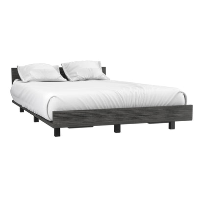 Kaia Twin Bed Basewith Headboard Smokey Oak