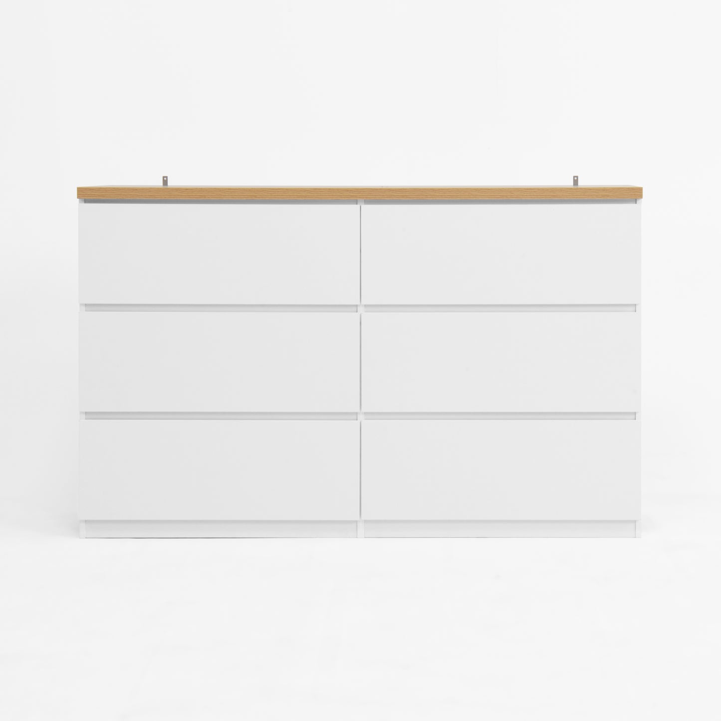 6 Drawer Storage Cabinet ,Dresser, Wood Storage Tower Clothes Organizer, Wide Chest of 6 Drawers, Large Storage Space for Bedroom, Hallway, Entryway Living Room