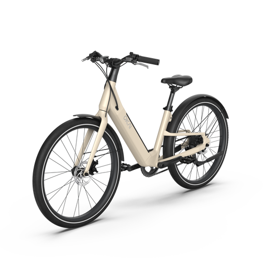 Electric Bike w/ 40 Miles Max Operating Range and 25 mph Max Speed - Desert Sand