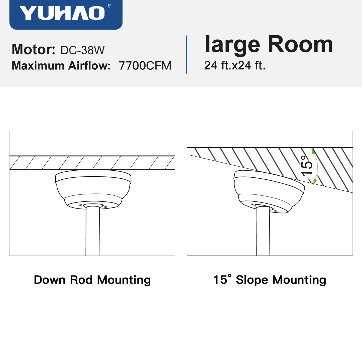 60 in. Farmhouse Walnut Wood Ceiling Fan with Remote Control,without Light