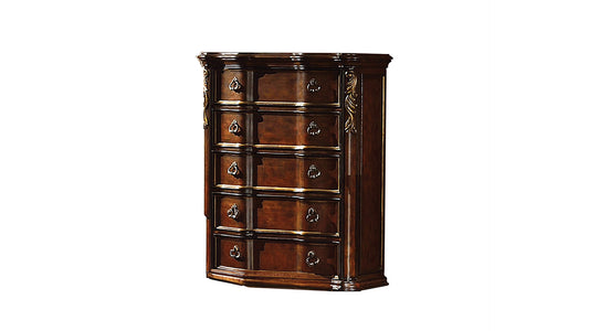 Traditional style Chest made with wood Dark Walnut