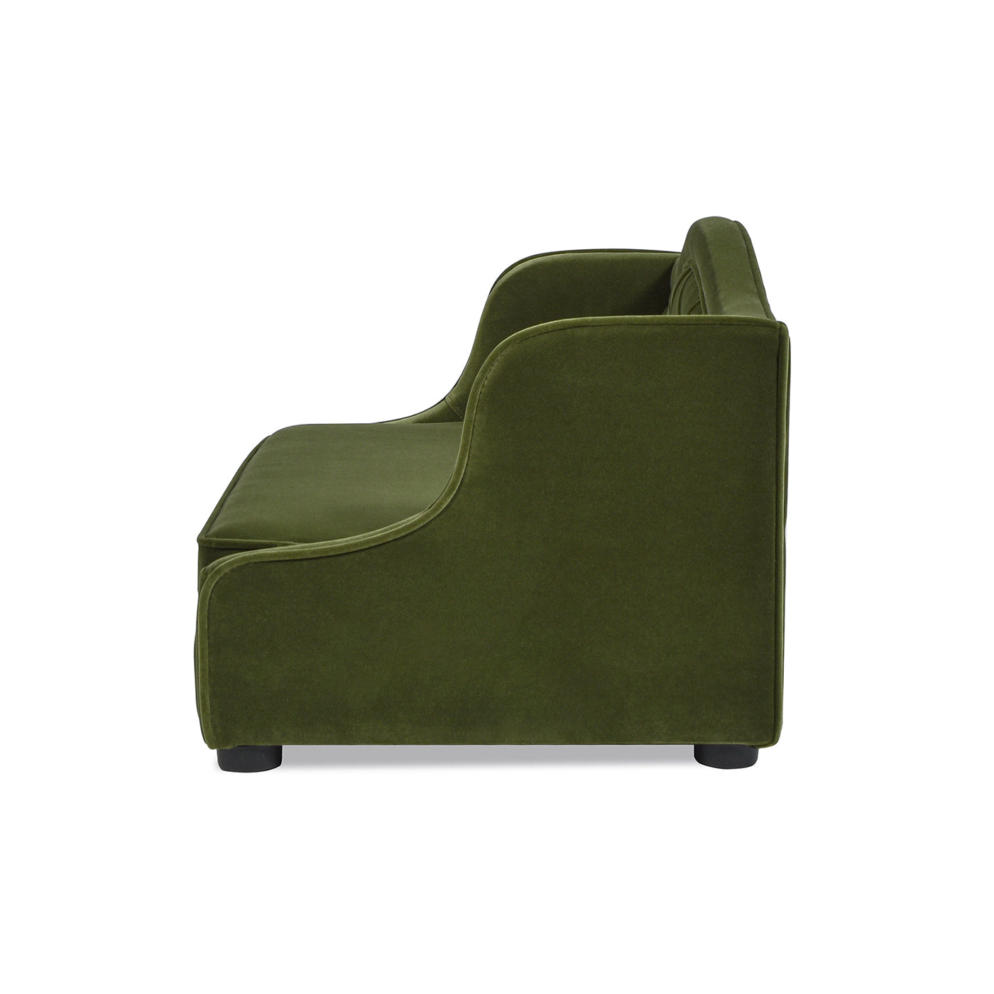 Robin 35" Tufted Wingback Pet Sofa Bed, Medium, Olive Green Performance Velvet