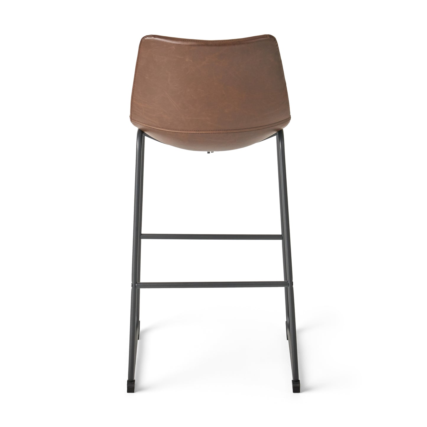 Set of 2 30" Cedric Faux Leather Barstool Vintage Brown