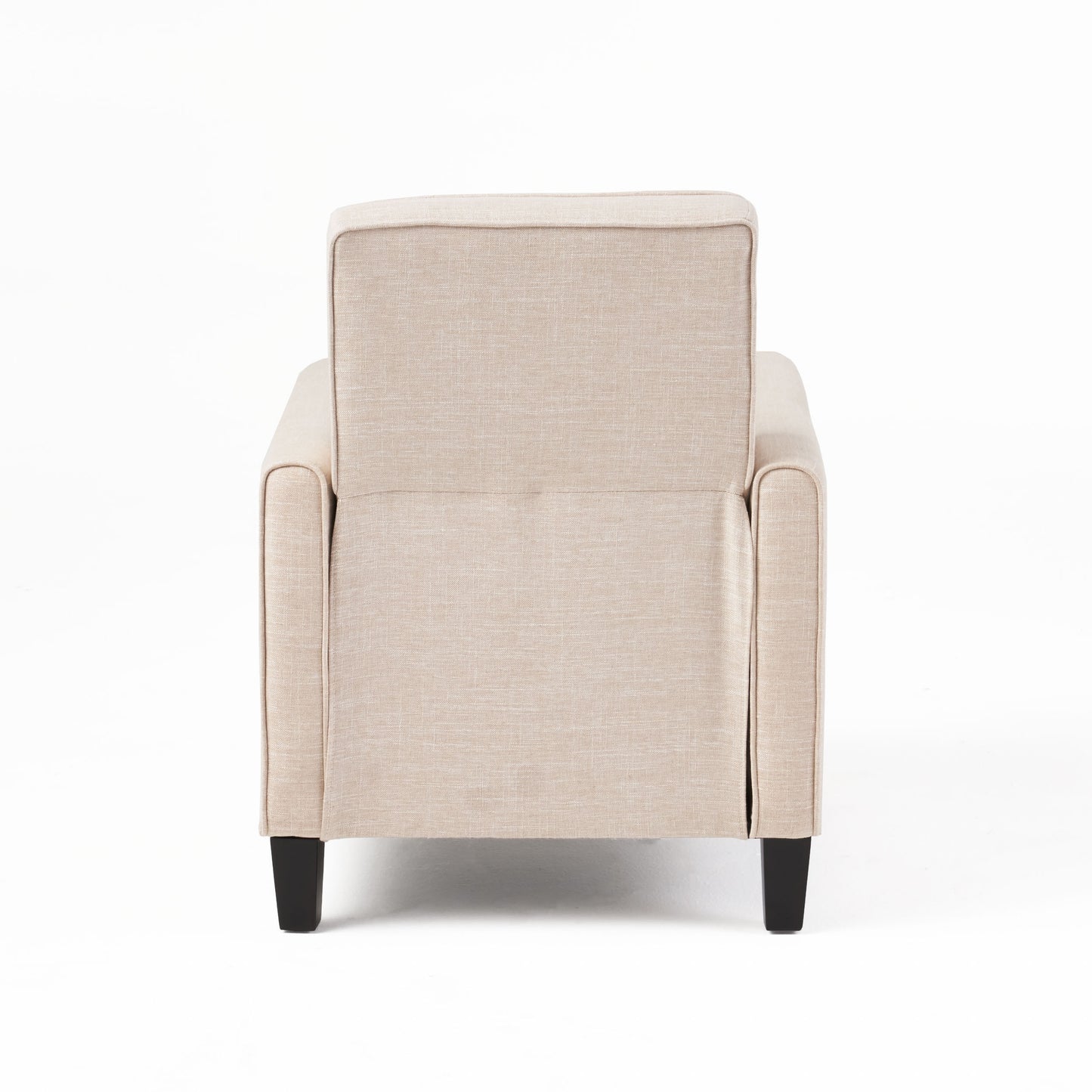 Light Beige Linen Push Back Chair for Elegant Home Décor