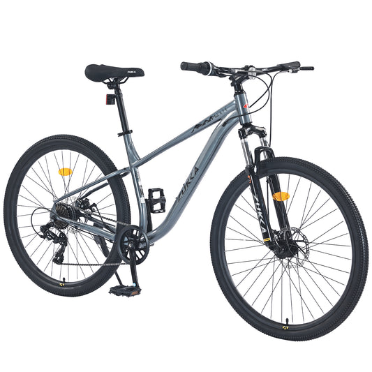 27.5 Inch Wheels 8 Speed Mountain Bike, for Men Women Boys and Girls, Front Suspension, Steel Frame