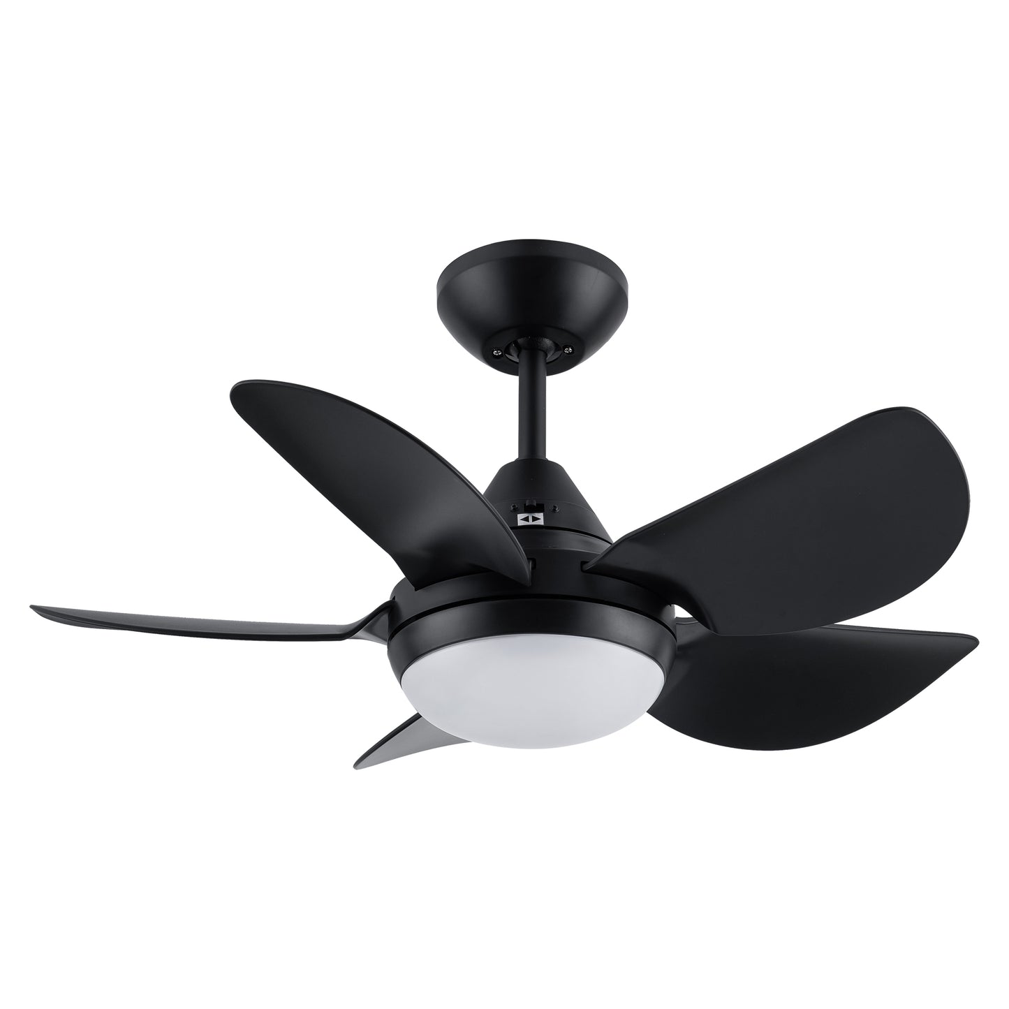 30 In Intergrated LED Ceiling Fan Lighting with Matte Black ABS Blade